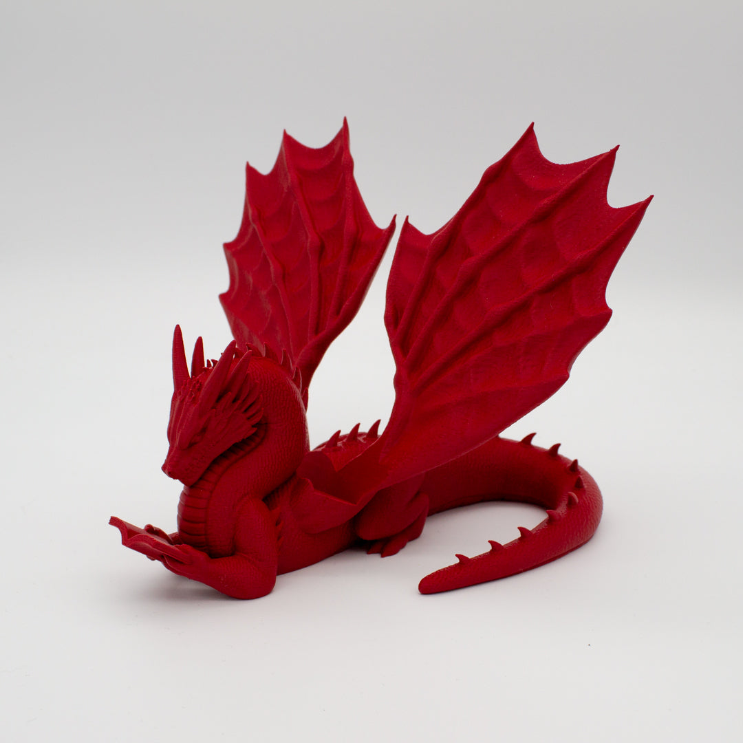 Dragón sujeta libros