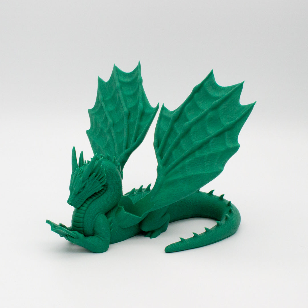 Dragón sujeta libros