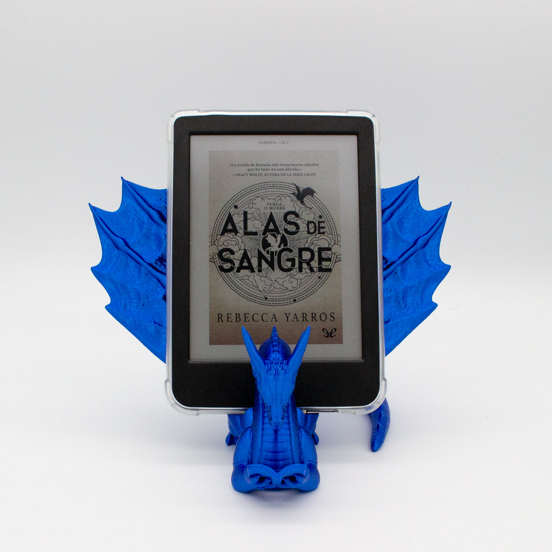 Dragón sujeta libros