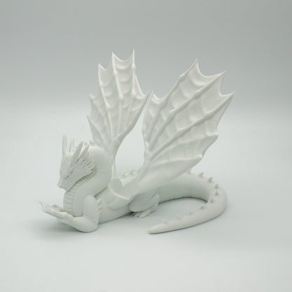 Dragón sujeta libros