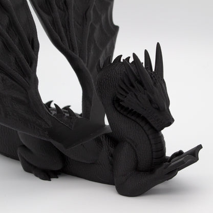 Dragón sujeta libros